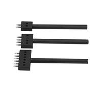 Generic Kit D'Outils de Poinçonnage du Cuir 3 Pièces, Outils Perforés Durables en Acier au Carbone pour les Projets D'artisanat du Cuir de Bricolage, Tailles de Griffes 2/4/6mm (Pas de dent 6mm)
