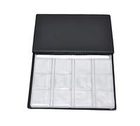 Generic Livre de Collection de Pièces de Monnaie avec 120 Pochettes pour Collectionner des Pièces de Monnaie, pour les Amateurs de de, fabriqué en PVC Durable et Cuir PU (rouge)