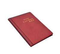 Generic Livre de Collection de Pièces de Monnaie, Texture Transparente Très Durable, 120 Pochettes pour Livres de Collection de Pièces de Monnaie, pour la Famille et les Amis, Couverture en PVC PU