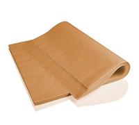 Generic Lot de 100 feuilles de papier parchemin pour la cuisson - Papier sulfurisé pré-découpé non blanchi avec revêtement antiadhésif rectangulaire pour séparer les pattys, les biscuits, pour le