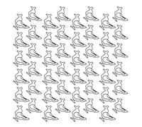 Generic Lot de 100 Trombones en Forme de Poulet Mignon en Métal Noir pour Bureau, école, Organisation à Domicile