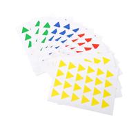 Generic Lot de 288 Autocollants Triangulaires Auto-adhésifs pour Cartographie et Organisation, Design Accrocheur, 1,6 X 1,4 Cm, Rouge Jaune Bleu Vert