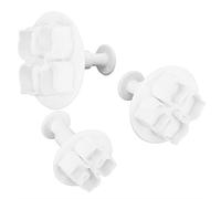 Generic Lot de 3 Emporte-pièces à Motif Hortensia pour la Décoration de Gâteaux et la Cuisson avec Prise en Main Confortable