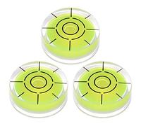 Generic Lot de 3 mini niveaux à bulle ronds de précision 32 x 12 mm pour nivellement de caméra, trépied, télescope, atelier, tourne-disque vert