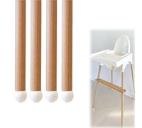 Generic Lot de 4 bandes adhésives décoratives pour pieds de chaise haute, en bambou, compatibles avec les chaises hautes IKEA Antilop