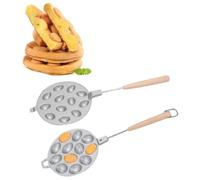 Generic Machine à Biscuits aux Noix, Outil de Cuisson Ovale Antiadhésif Durable pour la Cuisine à Domicile (12 trous)