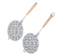 Generic Machine à Biscuits en Noyer Antiadhésive avec Manche en Bois pour une Cuisson Facile des Biscuits et Pâtisseries, Alliage D'aluminium, 1 unité (16 trous)