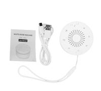 Generic Machine Sonore Portable et Rechargeable pour bébé, avec Minuterie, Verrouillage pour Enfant, Dispositif Compact D'aide au Sommeil pour Berceaux et Poussettes (WHITE)