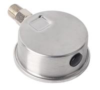 Generic Manomètre Hydraulique à Cadran de 60 Mm, Manomètre Fiable 0-60 Bars 0-6 MPa pour Utilisation Industrielle et en Atelier 1/4" NPT