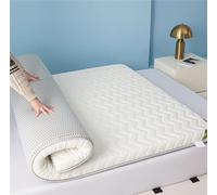 Géneric Matelas De Sol Japonais De 8 Cm, Tatami Enroulable | Surmatelas viscoélastique ferme et confortable, matelas futon japonais Portable for mariage, voyage(Blanco,110 x 200 x 8 cm)