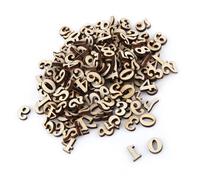 Generic Mélange de Lettres et de Chiffres en Bois, 200 Pièces, pour Décor personnalisé, Idéal pour les Enfants, Jeu éducatif Sûr et Durable (nombre)