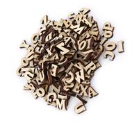 Generic Mélange de Lettres et de Chiffres en Bois, 200 Pièces, pour Décor personnalisé, Idéal pour les Enfants, Jeu éducatif Sûr et Durable (Conception de lettres anglaises)