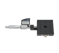 Generic Micromètre Linéaire Manuel à Platine Coulissante avec Affichage Numérique pour L'alignement du Guide D'ondes Optique et le Couplage de Fibres en Alliage D'aluminium Léger 3,1 X 3,1 Pouces
