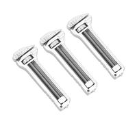 Generic Mini Jeu de Clés Multi-outils Réglables, Polyvalent et Compact pour la Randonnée, le Camping, les Activités de Bricolage, 3 Pièces en Aluminium