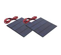 Generic Mini Module de Batterie Solaire Portable avec efficacité de Conversion élevée pour L'éclairage Solaire et la Charge 12 V 150 MA, Lot de 2