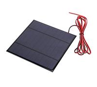 Generic Mini Petit Panneau Solaire, Panneau Solaire en Polysilicium 5 V 4,5 W 900 MA, Taux de Conversion élevé, Coupe-vent, Résistant à la Neige avec Câble de 78,7 Pouces, Idéal pour le Chargeur