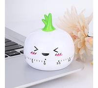Generic Minuterie de Cuisine Mécanique en Forme de Dessin animé, Rappel de Temps Mignon pour la Cuisson, la Cuisson, Le Fitness, 6,5 Cm, Plastique Jaune (White)