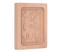 Generic Moule à Biscuits en Bois sculpté, Moule à Timbres en Bois de Hêtre Exquis pour Faire des Biscuits, des Muffins et du Chocolat (Tapez 3)