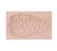 Generic Moule de Cuisson en Bois de Hêtre, Tampon à Biscuits pour la Cuisson en Cuisine, Réutilisable et Lavable, Accessoires de Cuisine (Pomme de pin)