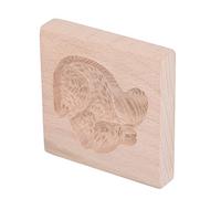 Generic Moule de Cuisson en Bois de Hêtre, Tampon à Biscuits pour la Cuisson en Cuisine, Réutilisable et Lavable, Accessoires de Cuisine (écureuil)