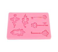 Generic Moule en Silicone Clé Vintage pour Décoration de Gâteaux, Conception Flexible de Qualité Alimentaire pour Anniversaires et Soirées à Thème, 1 Unité