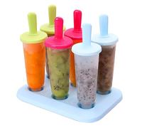 Generic Moules à glaces faits maison, moules à glace en silicone, sans BPA, réutilisables et faciles à démouler (mélangé, grand)