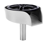 Generic Nettoyeur de Bouteilles D'évier Haute Pression, Rinceur de Verre Rotatif à 360 Degrés avec Tuyau Extractible pour la Maison, Bar, Cuisine, Laiton ABS Argent 31,5 Pouces