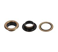 Generic Oeillets Ronds en Bronze Noir et or, Accessoire Durable pour Projets Artisanaux, Sacs en Cuir et Textiles, 100 Ensembles (10mm 100sets)