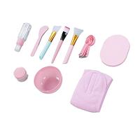 Generic Outil de Mélange de Masque Facial, Ensemble Complet, Surface Lisse, Portable pour Bricolage, Masque Facial, Teinture des Cheveux, Plastique