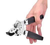 Generic Ouvre-boîte Multifonctionnel avec Poignée Ergonomique en ABS et Poignée Rotative Lisse pour Canettes et Bouteilles, Lame en Acier Inoxydable, 1 X 7,68 X 2,17 1,77 Pouces (Modèle A)