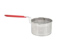 Generic Panier à Friture Rond en Acier Inoxydable 304 pour la Cuisson de Frites, de Poulet et de Collations, Conception à égouttage Facile, Idéal pour les Fêtes (Petit 16CM)