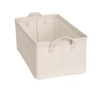 Generic Panier de Rangement Pliable avec Poignées, Organisateur de Vêtements Pratique, Contenant Décoratif, Porte-jouets, Sac à Linge, Idéal pour La Maison, Bambou