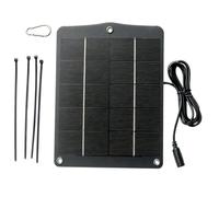 Generic Panneau solaire 5 V 10 W DC5521 léger pour éclairage extérieur | Efficacité monocristalline 21,5 % PET laminé 6,5 V circuit ouvert 0-1000 mA Sortie CC stable