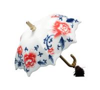 Generic Parapluie Infuseur à Thé Filtre Porcelaine à Pores Fins | Passoire à thé en porcelaine avec base assortie, filtre à pores fins, style traditionnel oriental Kung Fu pour infusion; kit