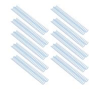 Generic Peigne de Reliure Durable à 30 Anneaux, pour Papier A4 B5 A5, Paquet de 10 Pièces pour Cahiers à Feuilles Mobiles (bleu clair)