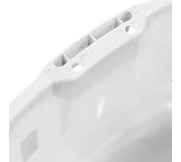 Generic Pelle à Poussière Robuste de Grande capacité, Double Poignée pour Le Séchage des Grains, Matière Plastique 44x38x18cm (White)