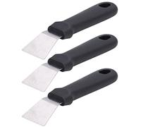 Generic Pelle de Dégivrage de Cuisine, Grattoir à Glace en Acier Inoxydable, Outil de Dégivrage avec Poignée Ergonomique pour Un Nettoyage Efficace 10 Pièces (Black)