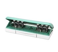 Generic Perforateur de Papier Vert à 6 Trous, capacité de 10, Perforation Précise, Applicable aux Fournitures de Bureau, Livres à Feuilles Mobiles A4 A5