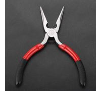 Generic Pince à Long Nez Outil de Coupe de Fil D'acier de Haute Précision pour la Fabrication de Bijoux électroniques Noir et Rouge 1 unité