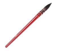 Generic Pinceau à Aquarelle en Poils D'écureuil, Design Ergonomique pour Les Techniques de Peinture Professionnelles, Manche Rouge de 15cm, 1 Pièce (Style 7)
