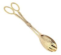 Generic Pinces à Pain et Pince à Gâteau, Ustensile de Cuisine Polyvalent élégant pour les événements de Buffet et de Barbecue en Alliage de Zinc 22x4.6x6.2cm (pointe d'argent)