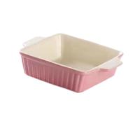 Generic Plat à Four, Plat à Gratin, Plat à Four En Porcelaine avec Poignées, Plat de Service pour Lasagnes, Plateau à Dessert pour La Maison, Le Restaurant, U, carré
