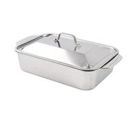 Generic Plateau de Cuisson En Acier Inoxydable pour Poisson, Plaque Métallique Plate, Grande Capacité, Résistant à La, pour Rôtir Gâteaux et Tartes, Grand