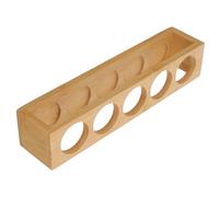 Generic Plateau de Rangement en Bambou pour Huiles Essentielles 5 Trous Support Antichoc en Bois Naturel Organisateur pour Flacons de Parfum Étagère Décorative Pratique pour