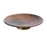 Generic Plateau de Service Rond, Plateau à Collation, Plateau à Nourriture En Palette, Organisateur de Bureau Polyvalent, Plateau à Pâtisserie En Bois pour Hô, M
