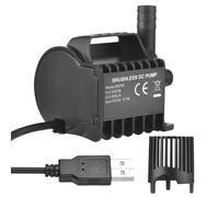 Generic Pompe Submersible 500L/H Haute 4,9 Pieds, Pompe Silencieuse pour Aquarium, Fontaine d'étang à Poissons, Boisson pour Animaux de Compagnie, Alimentée par USB avec Ventouse (Douloureux)