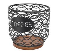 Generic Porte-capsules de café, Organisateur au Design élégant pour Sachets de thé, Sachets de Sucre, Cuisine, Salle à Manger, 5,1x6,3x6,3 Pouces (BLACK)