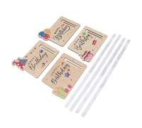 Generic Porte-Monnaie d'anniversaire en Bois Unique, Belles Idées de Cadeaux en Espèces pour Collègues, 4 Pièces