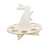 Generic Présentoir En Bois pour œufs de Pâques Décoratifs, Ornement En Forme de Lapin, Plateau Multifonctionnel, Organisateur Simple, Adapté, cercle