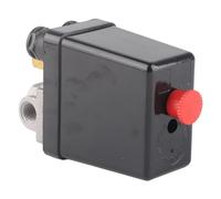 Generic Pressostat de Compresseur D'air Valve de Contrôle Réglable pour une Régulation Efficace 90-120PSI NPT 1/2in 4 Ports Polyuréthane Durable 1 unité